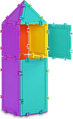 3D Building Set for Learning Math, Includes Many Online Activities,32-pc, Made in USA (Triangle/Rectangle/Square)