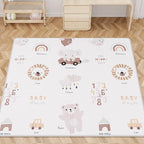 59x59 Baby Play Mat, Foldable Baby Mat for Floor Tummy Time and Crawling, Waterproof & Anti-Slip Reversible Portable for Toddler Infant