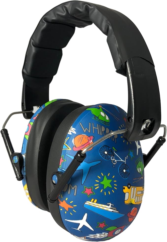 BANZ Kidz Earmuffs 2 Years & Older - Loud Noise Cancelling Kids Headphones & Toddler Ear Muffs, Size Adjustable