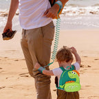 Accmor Toddler Harness Backpack Leash, Cute Dinosaur Backpacks with Anti Lost Wrist Link, Cute Mini Child Backpack Wristband Tether Strap and Protection Leashes for Boys Girls Aged 1-3 Years