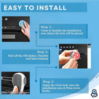 Oven Lock Child Safety, 1 Pack, Oven Door Lock Child Safety, Oven Baby Proofing, Heat-Resistant, Durable & Easy to Install Oven Safety Locks for Toddlers, Baby Proof Oven (White)