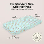 KeaBabies 2-Pack Baby Crib Sheets for Boys, Girls - 52x28 Viscose Derived from Bamboo Toddler Bed Sheets Neutral, Fitted Crib Mattress Cover for Standard Baby Bedding, Soft & Cozy (Beach Day)