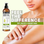 pureSCRUBS Ultra Moisturizing Lemongrass Body Oil Spray for Dry Skin, Massage, & More, Organic Super Blend of Jojoba, Argan, Coconut, Sweet Almond & Avocado Oils Enriched with Vitamin E, Lg 4oz