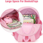 SUN EIGHT Toddler Backpack for Girls, Lunch Backpack Cute 3D Cartoon Animal Waterproof School Bag for Baby Girl Boy 2-5 Years（unicorn）