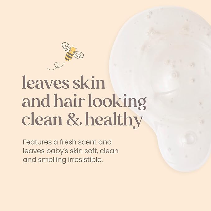 Burt's Bees Baby Shampoo & Wash, Tear Free Soap, Baby Care, Original,12 Ounce (Pack of 3)