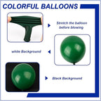 140pcs Night Green Round Balloons Different Sizes 18 12 10 5 Inch Latex Balloons for Arch Decoration Party Balloon Kit for Graduation Birthday Party Wedding Balloon Baby Shower Decoration