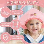 Baby Shower Cap Shield for Kids Soft Silicone Adjustable1-8 Years Old Hair Washing Hat for Kids Toddler Shower Cap Shield Makes the baby Bath More Fun