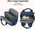 Diaper Bag Backpack - Large Diaper Bag with Portable Changing Pad as Baby Shower Gifts, Lightweight Waterproof Unisex Travel Baby Bag with 4 Insulated Pockets and Stroller Buckles, Dark Blue