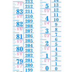 Tatuo Growth Chart Wall Labels Height Indicator Tape Ruler Growth Chart Decor Height Indicator Adhesive Ruler for Home Room Measuring(Blue)