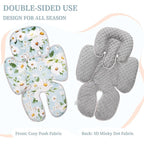 Pea Pod Baby Head Support for Newborn, 2 in 1 Infant Head Body Support for Girls Extra Soft Breathable Cushion Insert