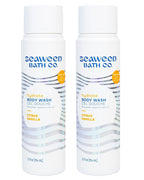Seaweed Bath Co. Hydrate Body Wash - Citrus Vanilla | Foaming Shower Gel Cleanser with Natural Ingredients | Vegan, Paraben and Sulfate Free | For Women and Men | 12 oz (Pack of 2)