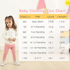 Newborn Toddler Baby Girl Pants Leggings Ribbed Straight Flare Infant Girl Pants Leggings Bell Bottoms 5 Packs