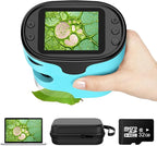 1000X Pocket Microscope for Kids - 4K 2.0" Screen, Digital Mini Scope with Slides Kit, Rechargeable Lab Handheld Portable Microscopes for Kids 4-12 Students Teens