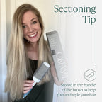 Professional Blow Drying Brush Set - Ceramic Ionic Thermal Brushes for Styling Wet Hair, 3 Round Brushes with Travel Bag for Women