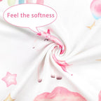 Pea Pod Nursing Pillow Cover Breastfeeding Pillow Slipcover for Moms Soft Breathable Organic Knit Fabric Newborn Infant Feeding Pillow Covers for Baby Girl Boy, Rainbow & Unicorn