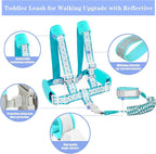 Toddler Leash for Walking, Toddler Safety Harnesses Leashes, Safety Harness with Lock for Kids, Anti Lost Wrist Link for Toddlers ，Upgrade with Reflective Tape Liner（6.5ft）for Kids