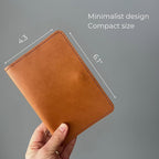 CITYSHEEP Passport Wallet With Airtag Slot - Family Holder for 4 Passports. Tan Color