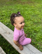 moimoln Pajamas Set 6M-5Y Solid Ribbed Unisex Baby & Toddler, Soft Viscose, Snug-Fit, Everyday Sleepwear