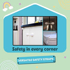 Booboo® (4 Pack) Child Proof Refrigerator Lock Fridge Door Locks | Baby Proof Your Cabinet Drawers, Dishwasher, Garbage Trash Can & Cupboards with 3M Adhesive Locks| Easy Installation No Tools Needed