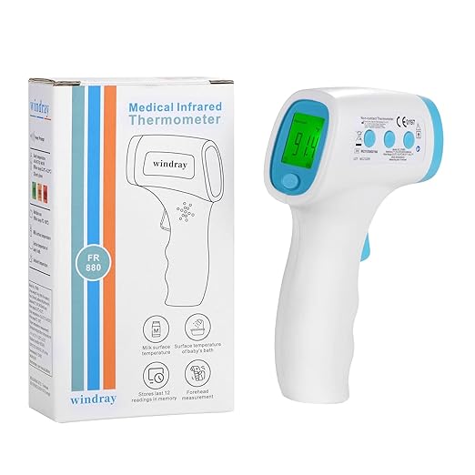 Baby Thermometer for Infants and Fever,No Touch Instant Read Digital Infrared Thermometer Gun with Fever Alarm, Touchless Kids Thermometer, Instant Accuracy Readings