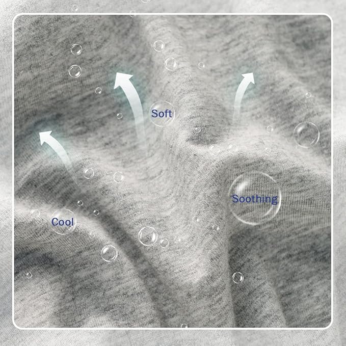 INSEN Pregnancy Pillow for Sleeping, Maternity Pillow with Jersey Cotton Cover,C Shaped Body Pillow for Pregnant Women(Grey Jersey)