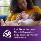 Philips Avent Natural Baby Bottles with Natural Response Nipples (Slow Flow, Flow 2), 4oz, Pink, 4-Pack, SCY900/14