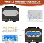 PIIOSER Breastmilk Cooler Bag with Ice Pack, Fits 6 Baby Bottles Up to 9 Ounce, Insulated Bottle Travel Bags with Shoulder Strap-Wearable Breast Pump Carrying Case for Nursing & Working Moms