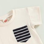 Mubineo Infant Toddler Baby Boy Summer T Shirt Shorts Outfits Short Sleeve Tee Tops Clothes Set