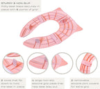 Hippypotamus Travel Potty Seat for Toddler - Folding Potty Training Seat - Portable Toilet Seat Cover for Baby & Kids (PINK Unicorn)