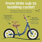 Retrospec Cub Toddler 12" Balance Bike, 18 Months - 3 Years Old, No Pedal Beginner Kids Bicycle for Girls & Boys, Flat-Free Tires, Adjustable Seat, & Durable Frame