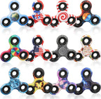 12PCS Fidget Spinner Toy Pack for Kids Adults, Metal Tri-Spinner Fidget Toy Set, Sturdy Hand Spinner for Stress Relief, Easter Halloween Party Supplies Goodie Bag Stuffers Classroom Prizes