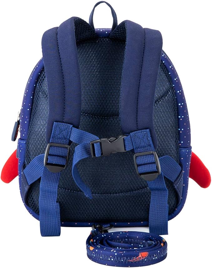 JiePai Toddler Rocket Backpack Leash Anti-lost Waterproof 3D Cartoon Kids Backpack