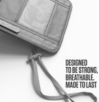 VENTURE 4TH Passport Holder Neck Wallet with RFID Blocking Nylon Lining - Hidden Neck Pouch for Travel (Sleek Silver)