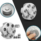 Cool Alloy Fidget Spinner Toys Metal for Kids Adults, Fidget Cube Block Chain Small Sensory Gadget Finger Hand Spinner Cool Gadget Stuff Gift for Men, Desk Spining Top Toy Best Gift Party Favors