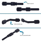 Child Safety Cabinet Locks (8 Pack) – Adjustable Baby Proofing Strap Latches with Strong 3M Adhesive – No Drill Childproof Locks for Drawers, Cabinets, Fridge, Door, Closet, Black