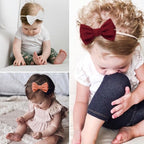 Baby Girl Headbands and Bows, Newborn Infant Toddler Nylon Elastics Hairbands Hair Accessories