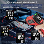 Infrared Thermometer Gun, Gedaye Laser Temperature with IR Pointer 13:1, Meat Temp Gun with Metal Probe, Adjustable Emissivity, -58℉ to 1076℉, Heat Thermometer for Cooking Pizza Oven Grill Fridge BBQ