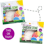 Creative Roots Paint Your Own Rainbow Stepping Stone Craft Kits for Kids, Ceramics to Paint, Ages 6+