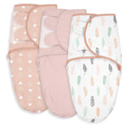 Organic Baby Swaddle Sleep Sacks, 3-Pack Swaddles for Newborns Baby Essentials, Infant 0-3 Months, 100% Cotton Soft & Snug Adjustable Wrap Nursery Swaddling Blankets Improves Sleep