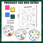 SHINCO Cute Teacher Appreciation Gift Fingerprint Art, Animal Fingerprint Art, Children's Creative Souvenirs, Children's Day DIY Souvenirs