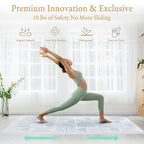 PopsyKosy Super 1 Inch Thick Premium Quality Exercise & Baby Foam Play Mats - Expandable & Large Non-Toxic Odorless Floor Mat - 6 Tiles Spacious 6x4ft - Peel-Resistant - Foggy Gray