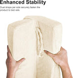 Bed Rail Bumpers Protector, Hospital Bed Rails Padding, Loft Beds and Bunk Beds Bumpers Protector, Premium Soft Memory Foam - Anti-Bump | Fall Prevention, Size 35.4 x 5.5 x 7.9 Inches, Beige