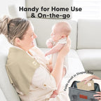 Organic Burp Cloths Baby Boy, Girl - 6-Pack Large Cotton Burping Cloths for Babies, Spit Up Rags, Super Absorbent, Ultra Soft Newborn Rag, Gender Neutral, Machine Washable, Durable(Terracotta)