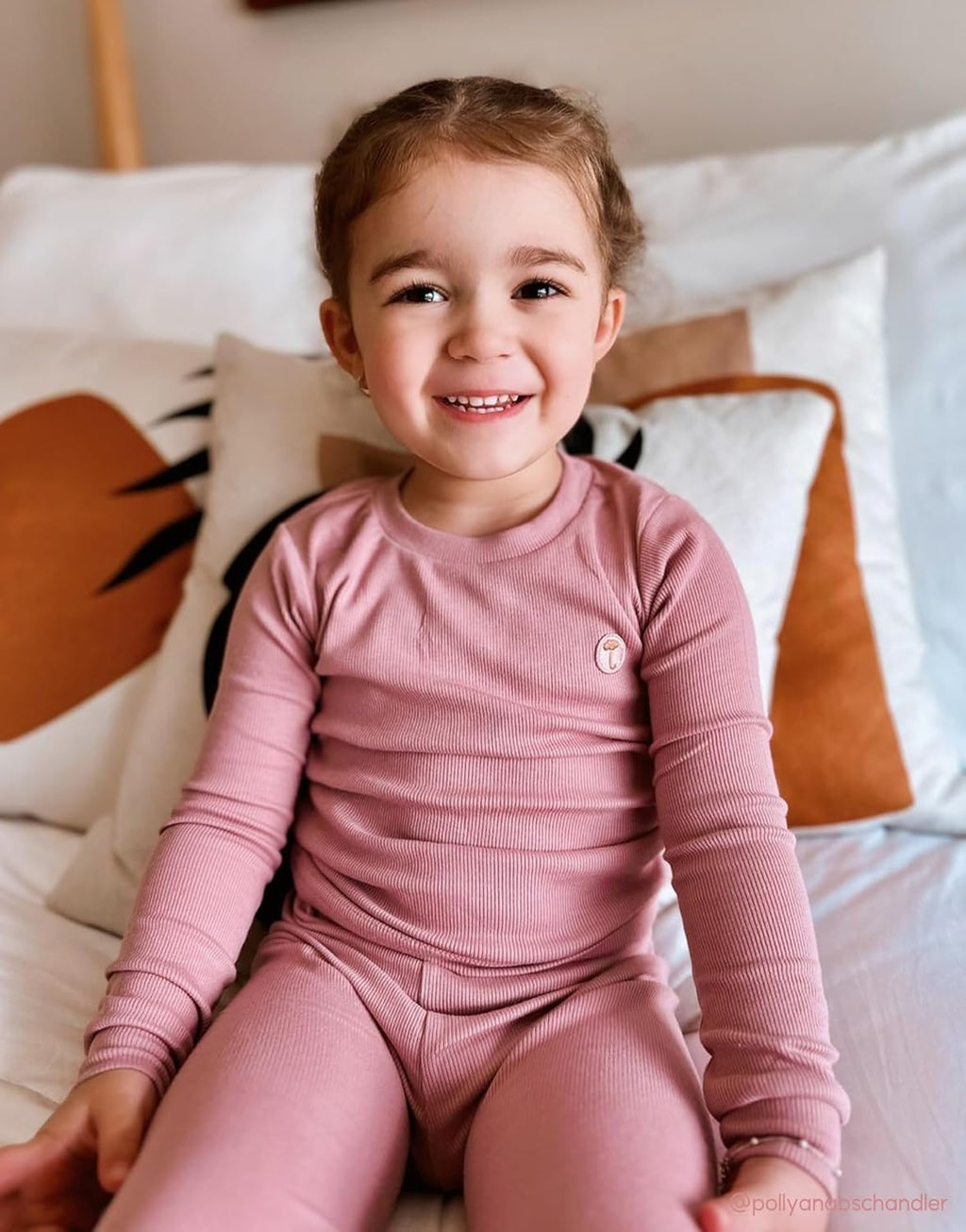 moimoln Pajamas Set 6M-5Y Solid Ribbed Unisex Baby & Toddler, Soft Viscose, Snug-Fit, Everyday Sleepwear