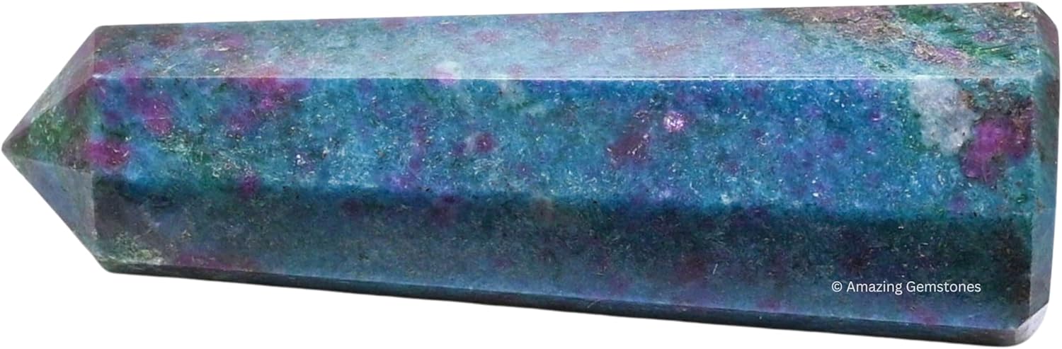 Amazing Gemstone Ruby Kyanite Crystal Towers - Natural Healing Crystal Point Obelisk for Reiki Healing and Crystal Grid (2 Inch to 3 Inch)