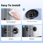 2 Pack Refrigerator Lock with Sticky Adhesive Pads, Child Proof Refrigerator/Fridge/Freezer Door Lock for Toddlers and Kids, Baby Safety Locks for RV Refrigerator, Cabinets and Drawers, Oven (Patent)