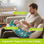 Nursing Pillow, Breastfeeding Pillow with Removable Cotton Cover, Baby Feeding Pillow for Mom Easier Breast Feeding and Bottle Feeding, Breastfeeding Support Cushion for Newborn (Matto)