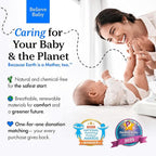 Believe Viscose Bamboo Baby Wipes 80pc x 4 Packs (320ct), Multi-Use Water Based Wipes Baby Sensitive Skin, Hypoallergenic and Fragrance Free for Babies – Gentle Plant-Based Viscose Bamboo Wet Wipe