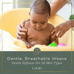 Tidal Blue Facial Washcloths Set of 6 Soft Cloths 10” x 10” 100% Viscose Derived from Bamboo Spa-Like Feel Silky Face Cloth for Skin Cleansing