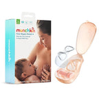 Munchkin® Flow Nipple Shield + with See-Thru Channel to Watch Milk Flow - Nurse Confidently and Meet Your Breastfeeding Goals, Silicone - 24mm